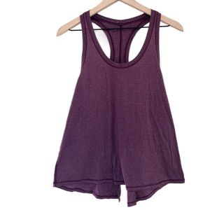 LULULEMON Racerback Split Hem Tie Tank Top